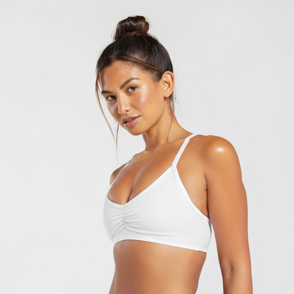 Top Silueta Fit – Blanco