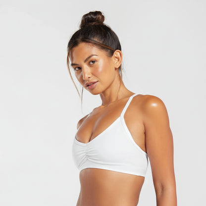 Top Silueta Fit – Blanco