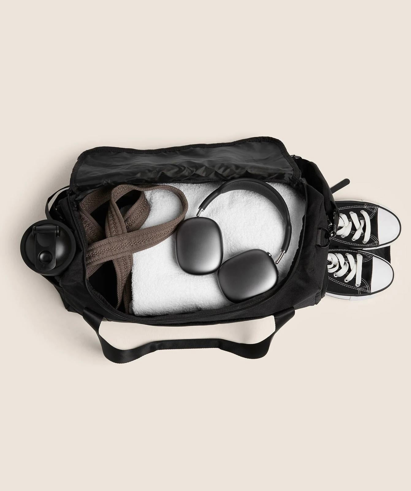 Bolsa de Gimnasio Femenina Premium Negro