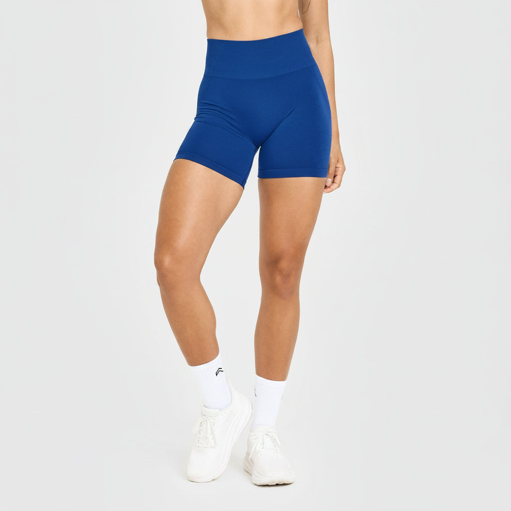Short Sin Costuras Efecto Sculpt Azul Vintage