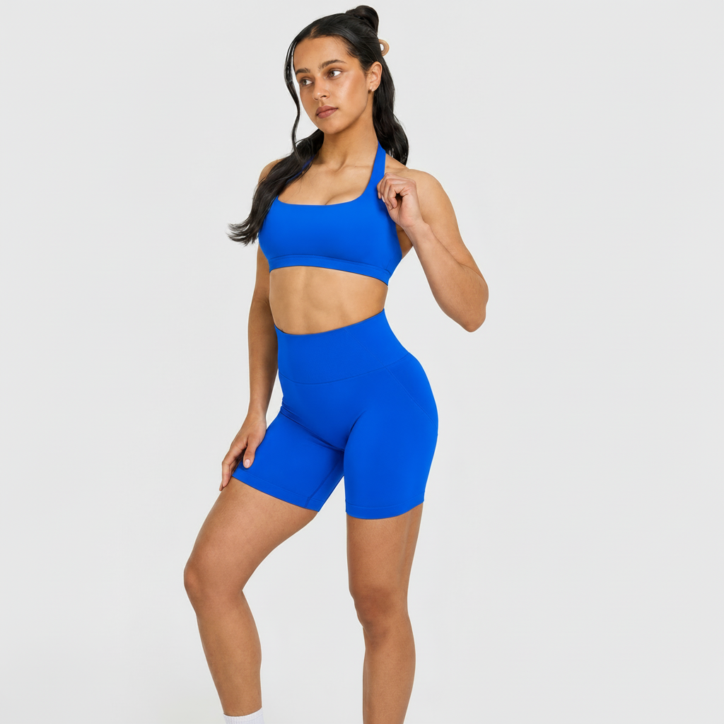 Top Deportivo Moldeador — Azul Eléctrico