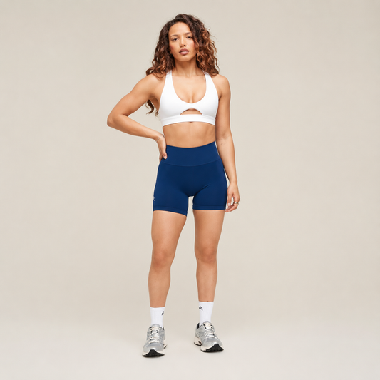 Conjunto Deportivo Top Cut-Out + Short Efecto Sculpt