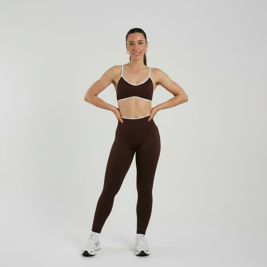 Top Deportivo Sculpt con Tirantes Marrón