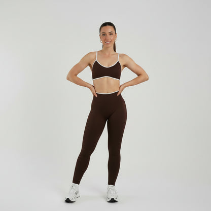 Top Deportivo Sculpt con Tirantes Marrón