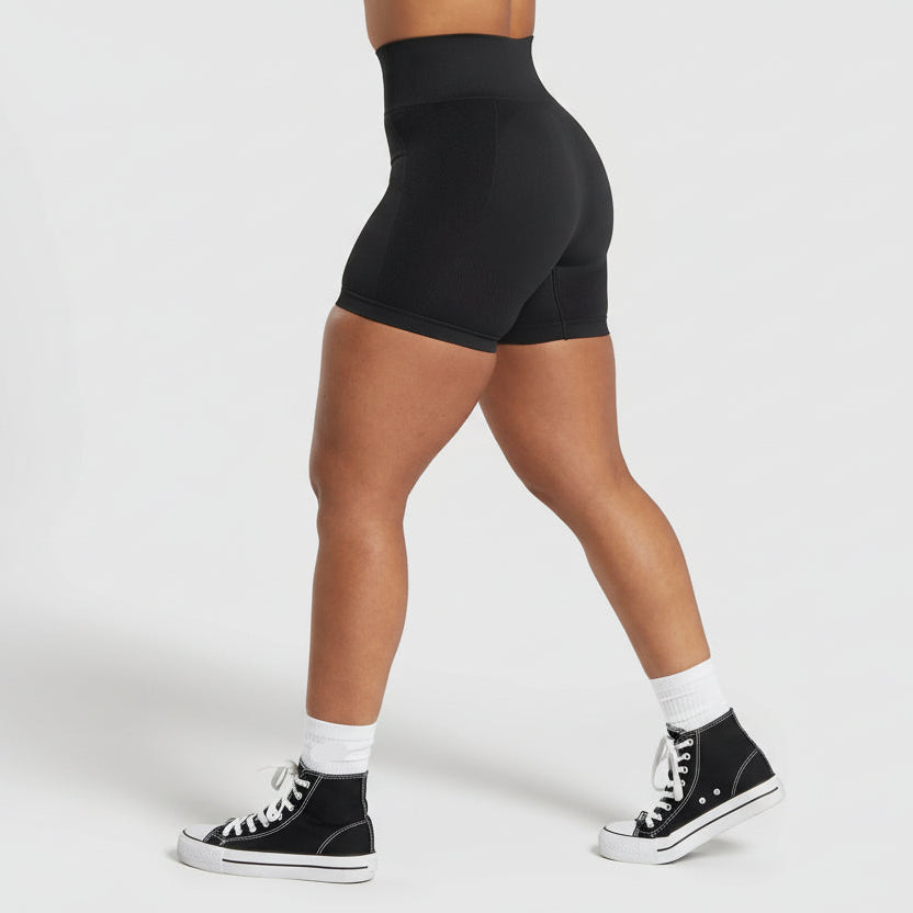 HYFIT Shorts Cortos Flexibles Negro