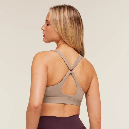 Top Deportivo con Diseño Cut-Out Marrón